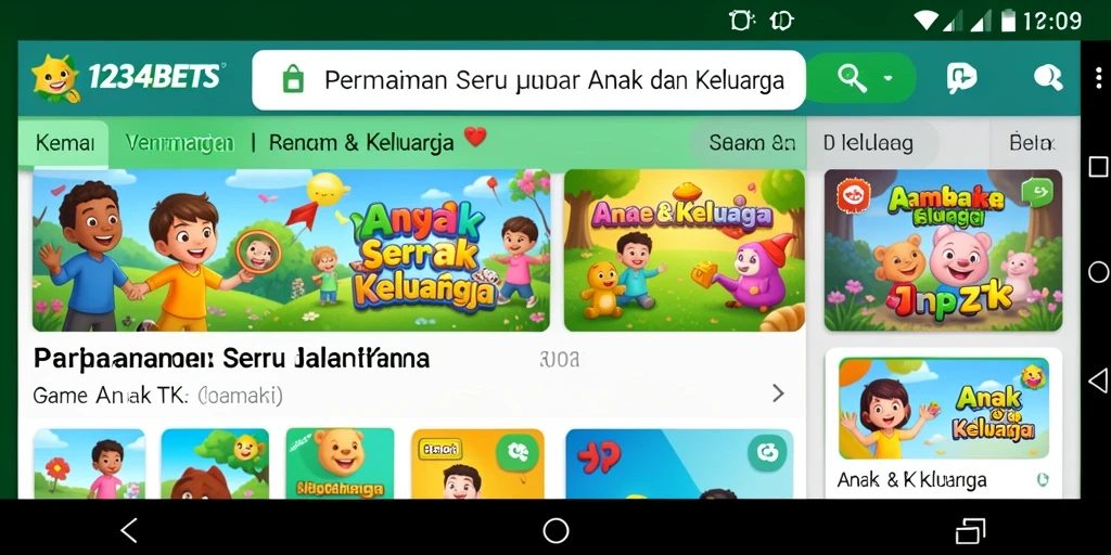 Tampilan antarmuka aplikasi 1234BETS yang menarik dan interaktif.