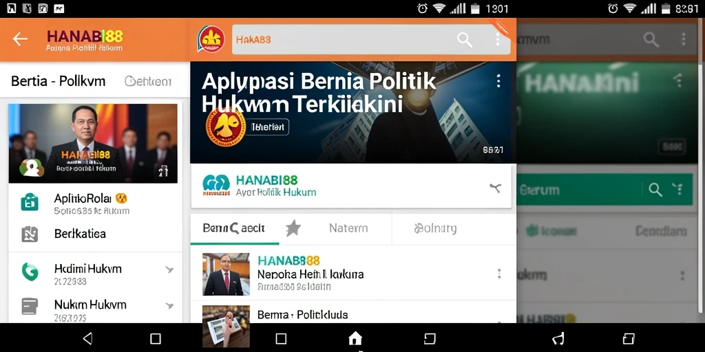 Tampilan antarmuka mengagumkan HANABI88 untuk berita politik hukum.