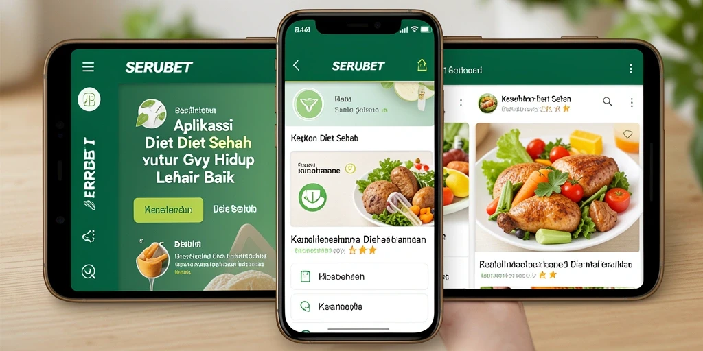 Antarmuka pengguna SERUBET yang menarik dan fungsional.