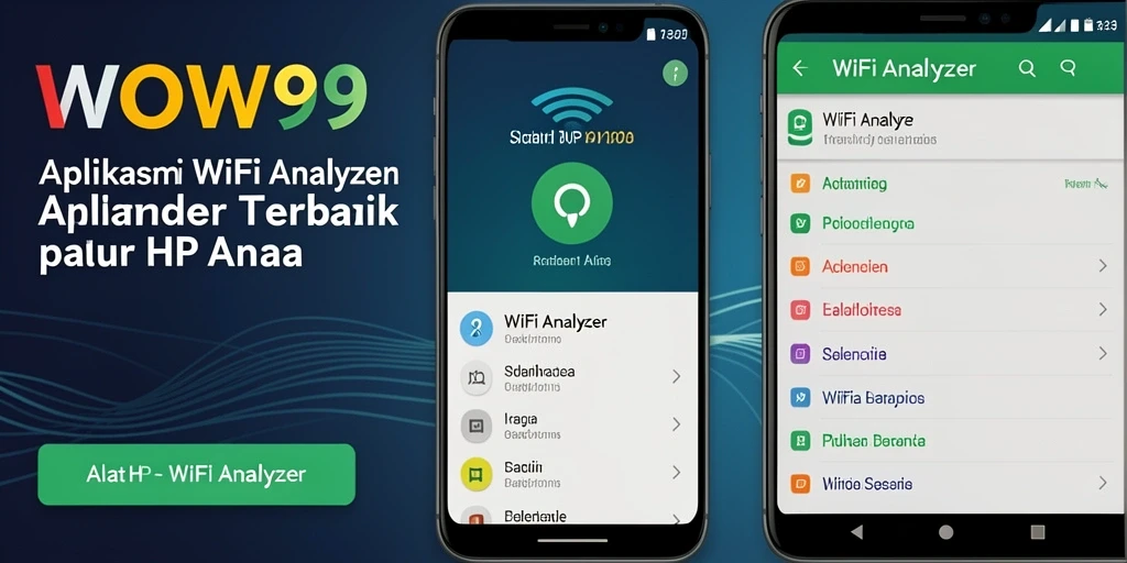 Antarmuka WOW99 menampilkan analisis jaringan WiFi yang intuitif dan informatif.